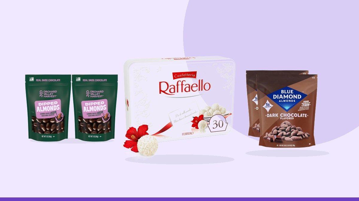 Best almond filled chocolate covered dates – Raffaello Coconut Almonds Candy Snack Box, 30 Wrapped