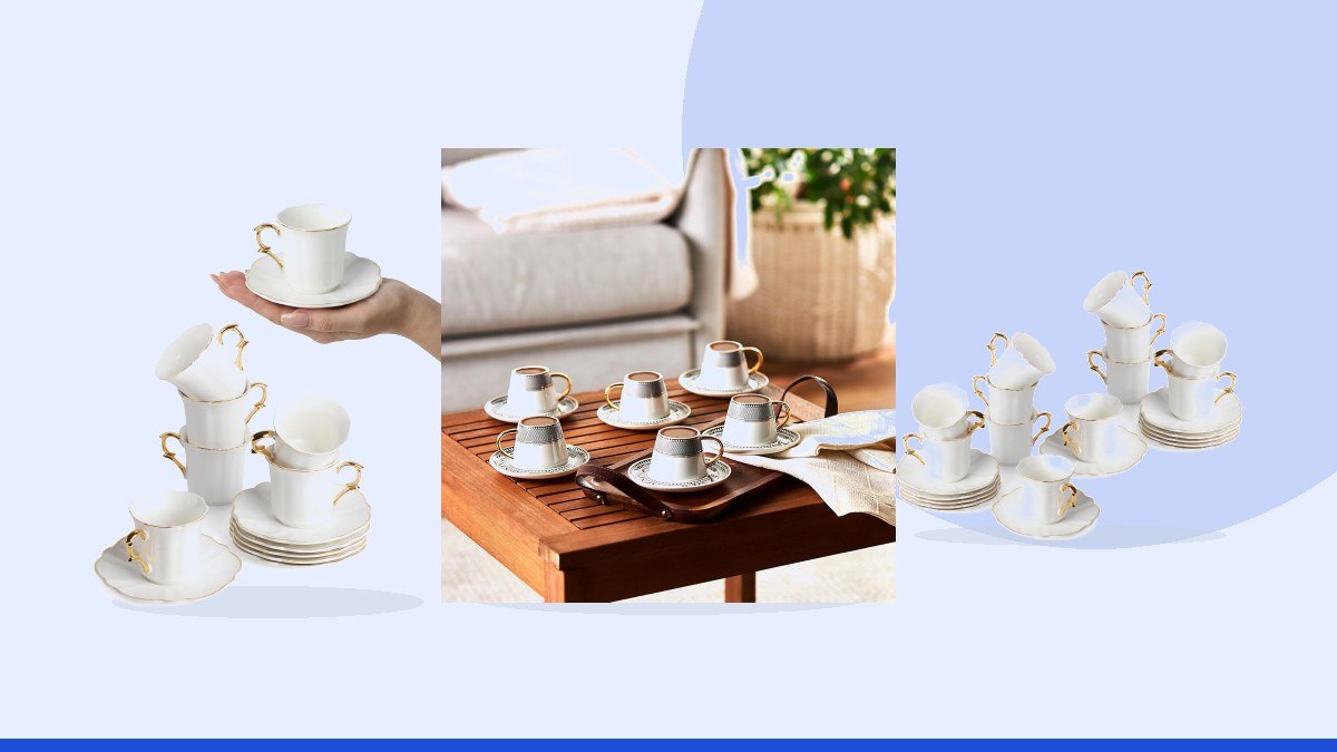 Best arabic coffee finjan cups – KARACA Globe Turkish Coffee Cup Set of 6,