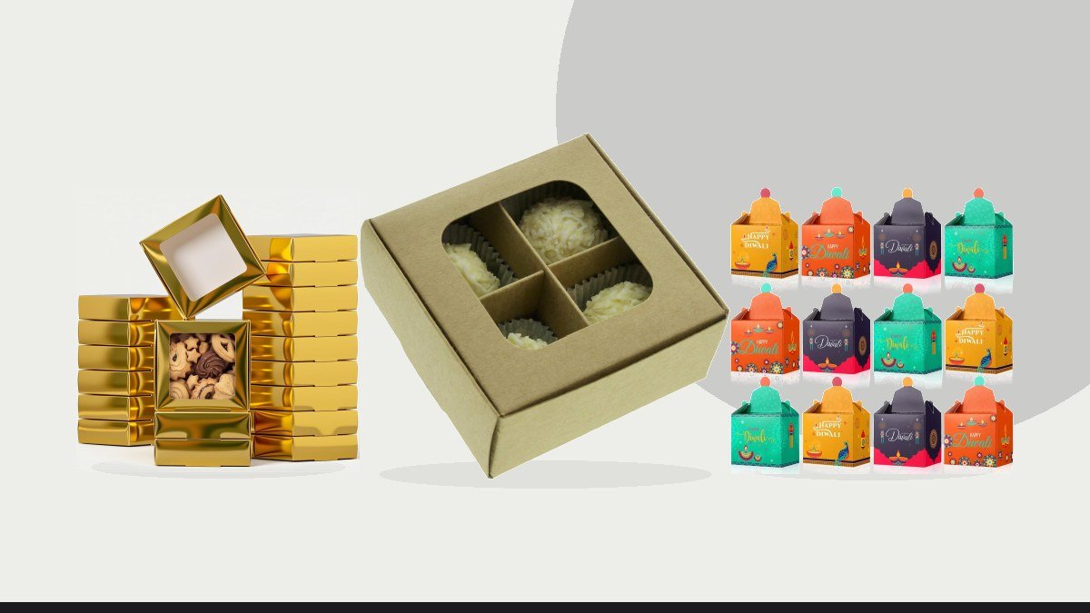Best assorted indian sweets box – 20-Ct Kraft Treat Boxes, 3.5x3.5x1.57in, Window & Dividers