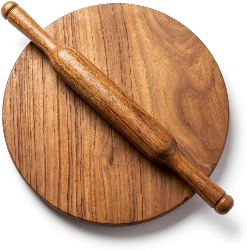 Best chakla belan set – Wooden Chakla Belan Set, 10 Inch Round Rolling