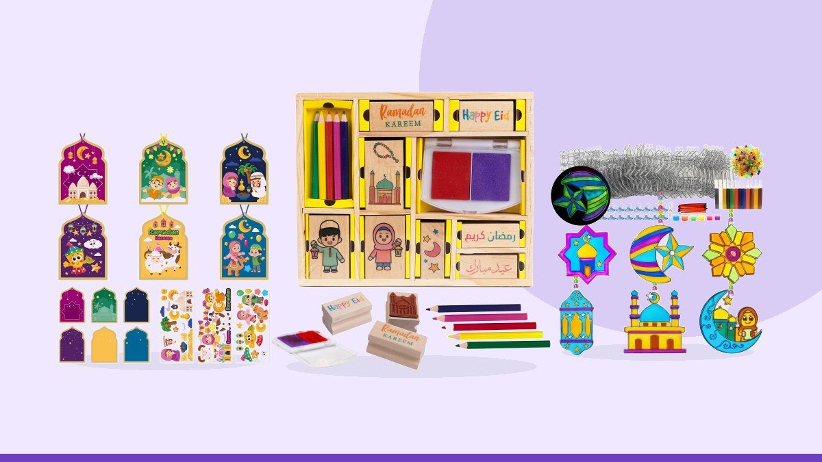 Best crafts ramadan activity kit – Dstampss Ramadan & Eid Mubarak Wooden Stamp Craft