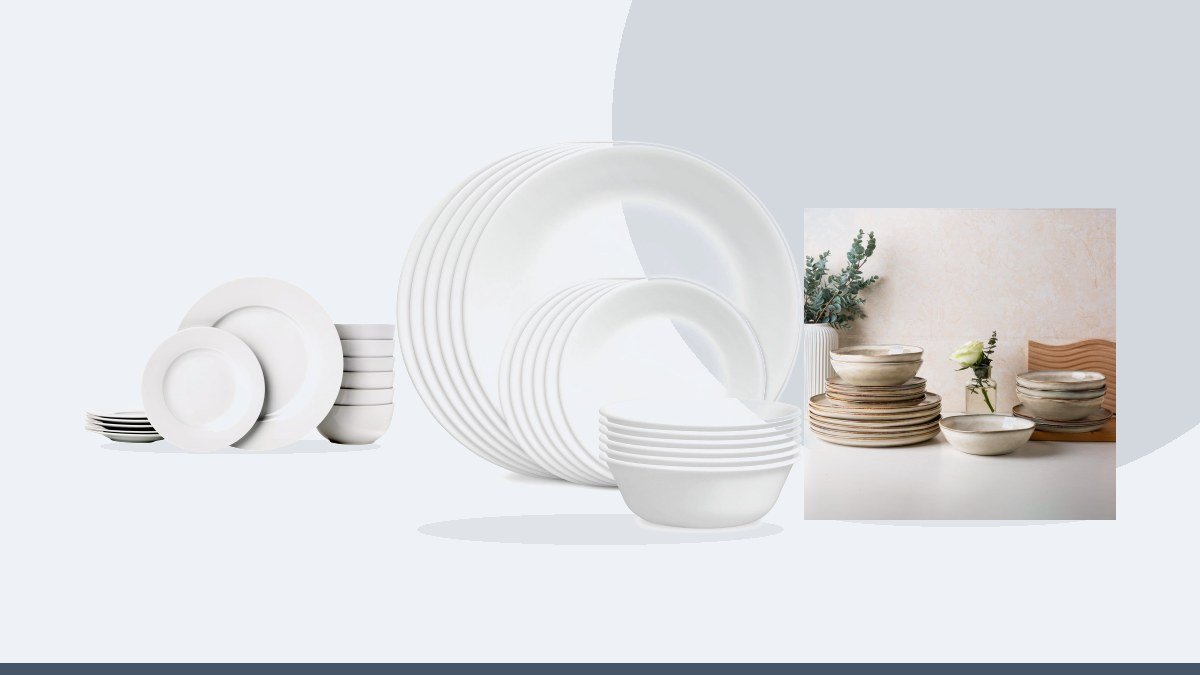 Best dinnerware set – Corelle Vitrelle 18-Piece Service for 6 Dinnerware Set