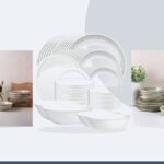 Best dinnerware set for 12 – Corelle Mystic Gray 78-Piece Round Dinnerware Set, Service