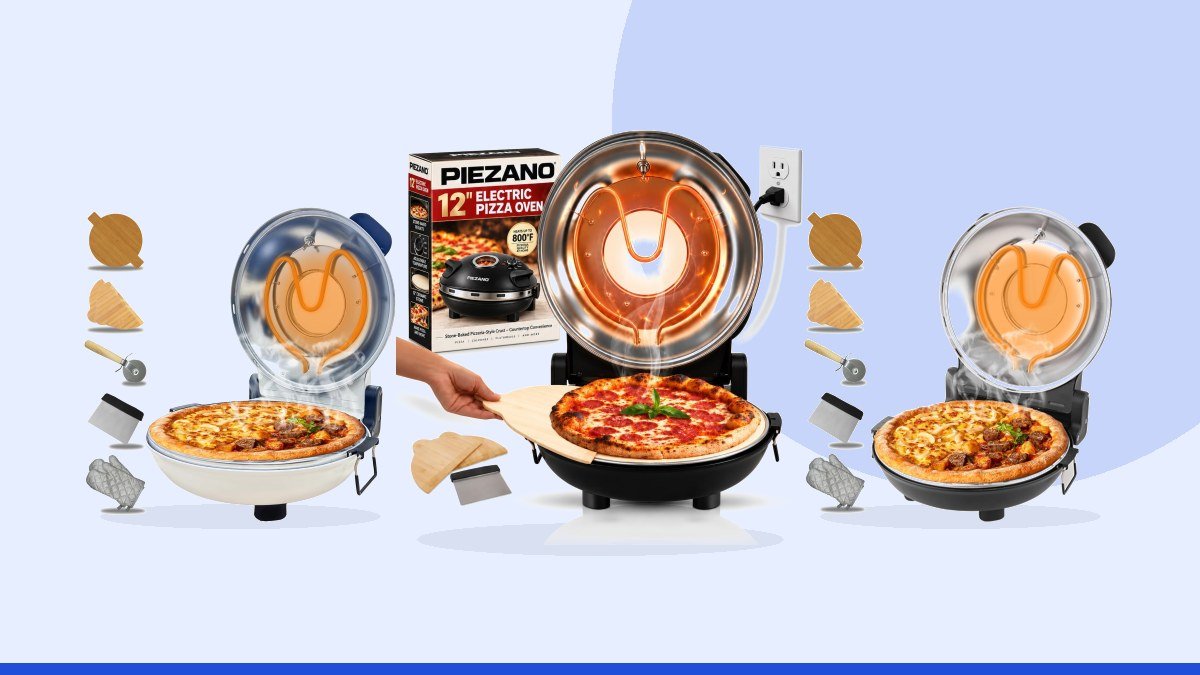 Best electric tandoor – PIEZANO 12" Electric Pizza Oven Indoor Countertop Pizza