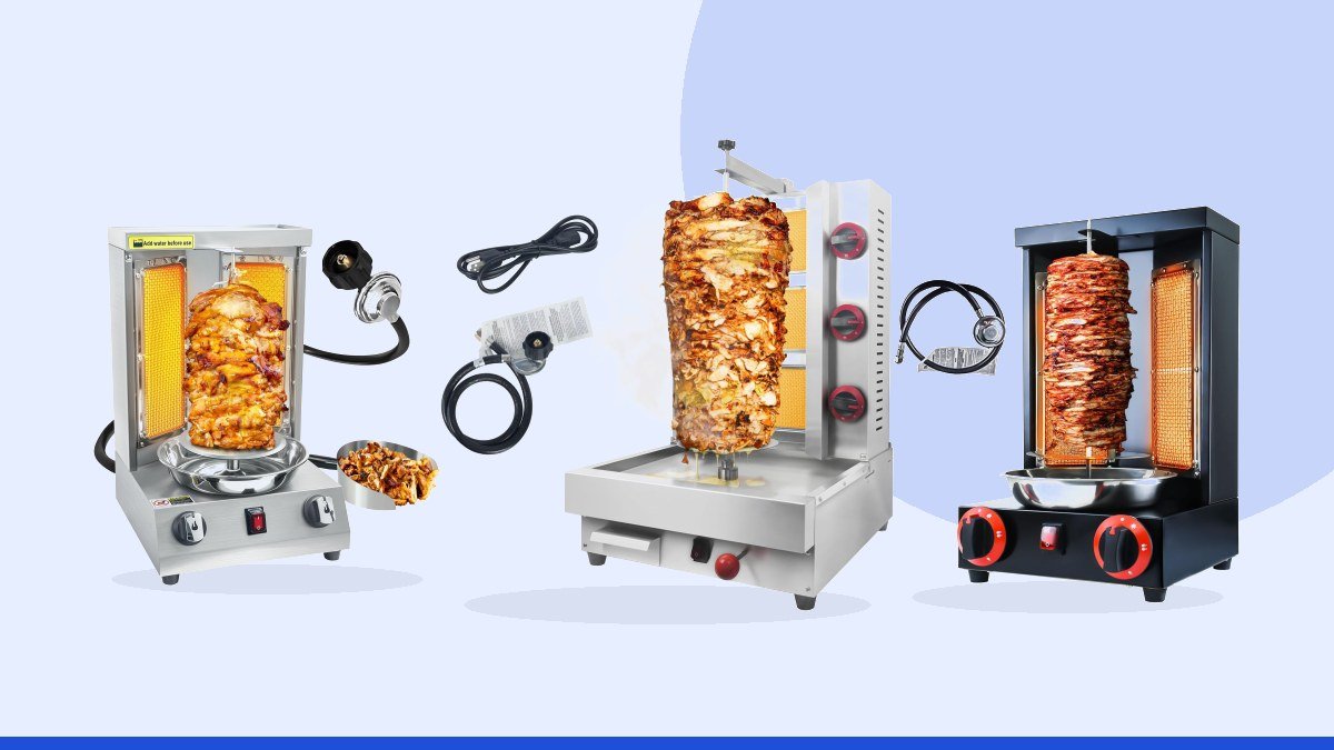 Best gas vertical rotisserie – 3 Burners Shawarma Grill Machine Commercial Vertical Rotisserie