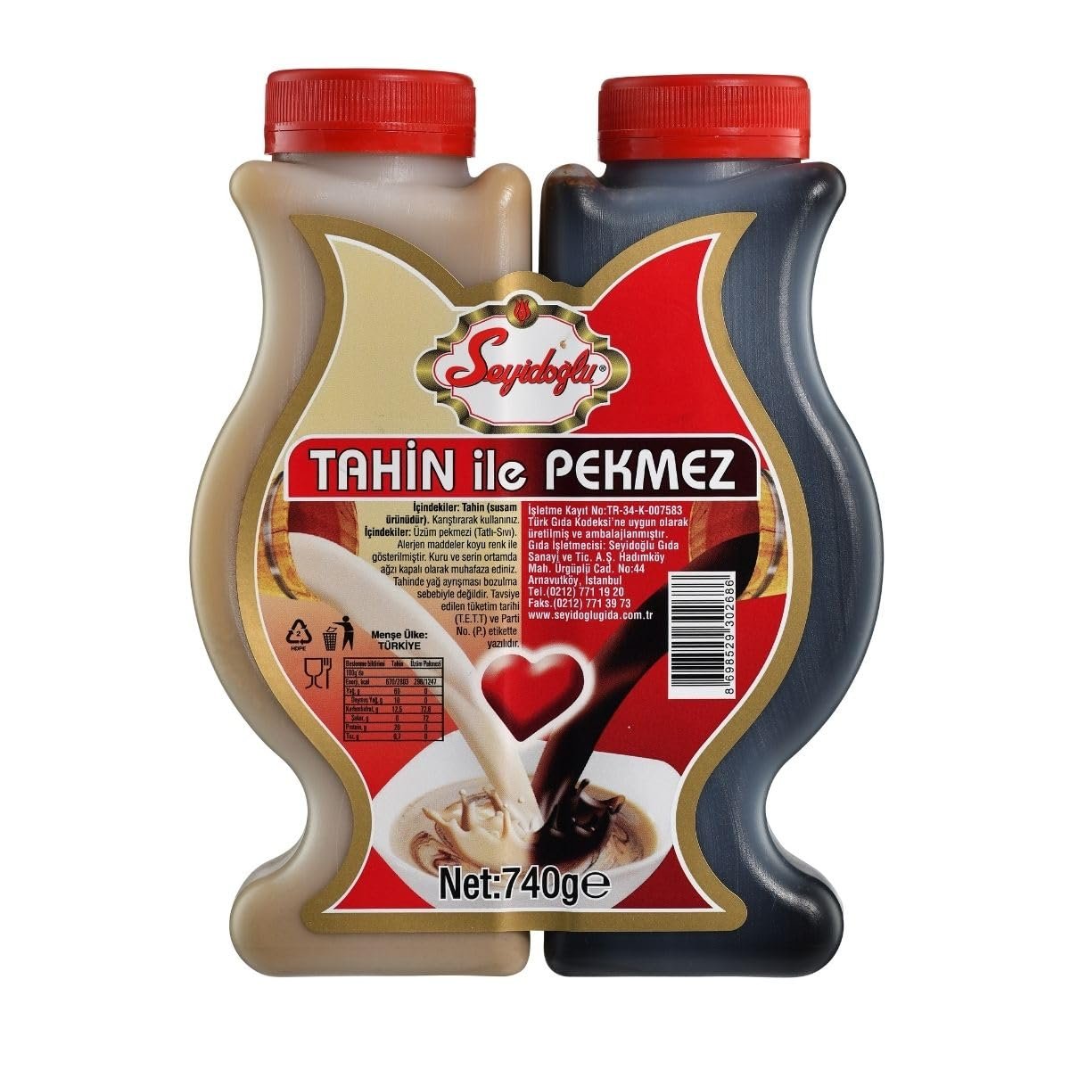 Best grape molasses – Seyidoglu Tahini with Grape Molasses, Tahin ile Pekmez,