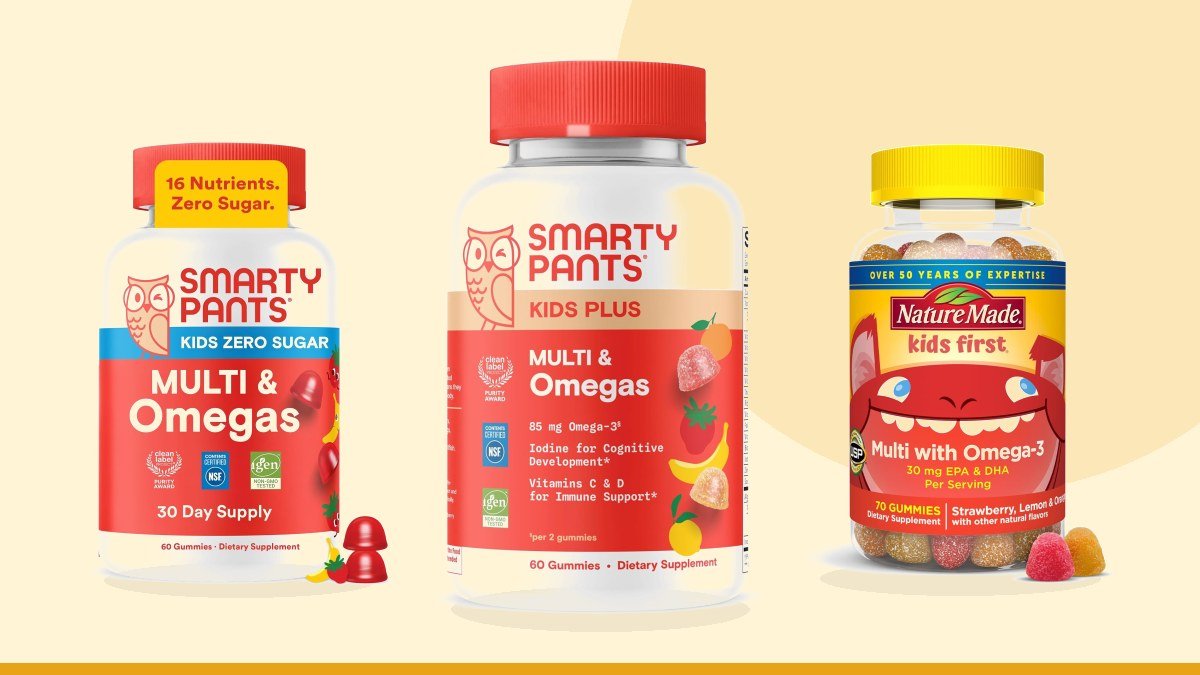 Best gummy halal kids omega 3 – SmartyPants Kids Multivitamin Gummies, Vitamin D & C,