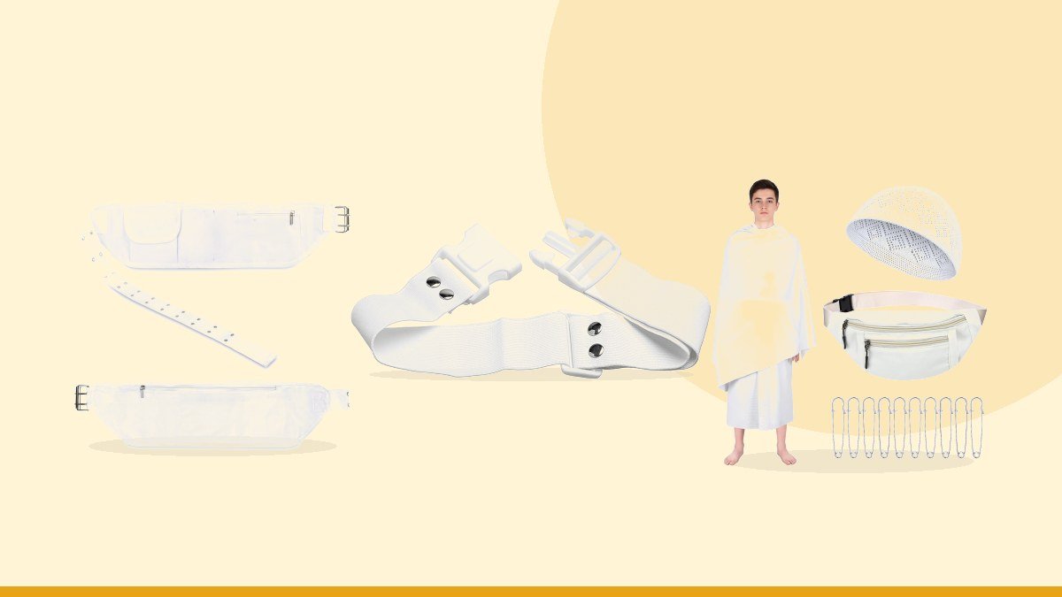 Best hajj belt – Ihram Belt - Elastic Unsewn Adjustable Waist Ihram