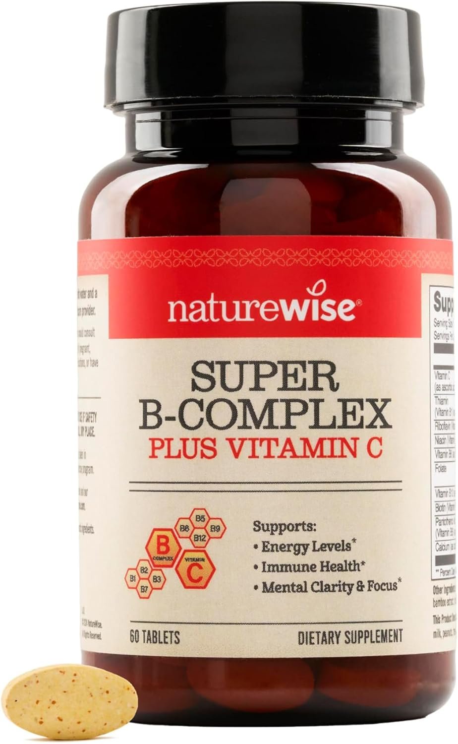 Best halal b complex – NatureWise Super Vitamin B Complex Supplement, Energy Support,