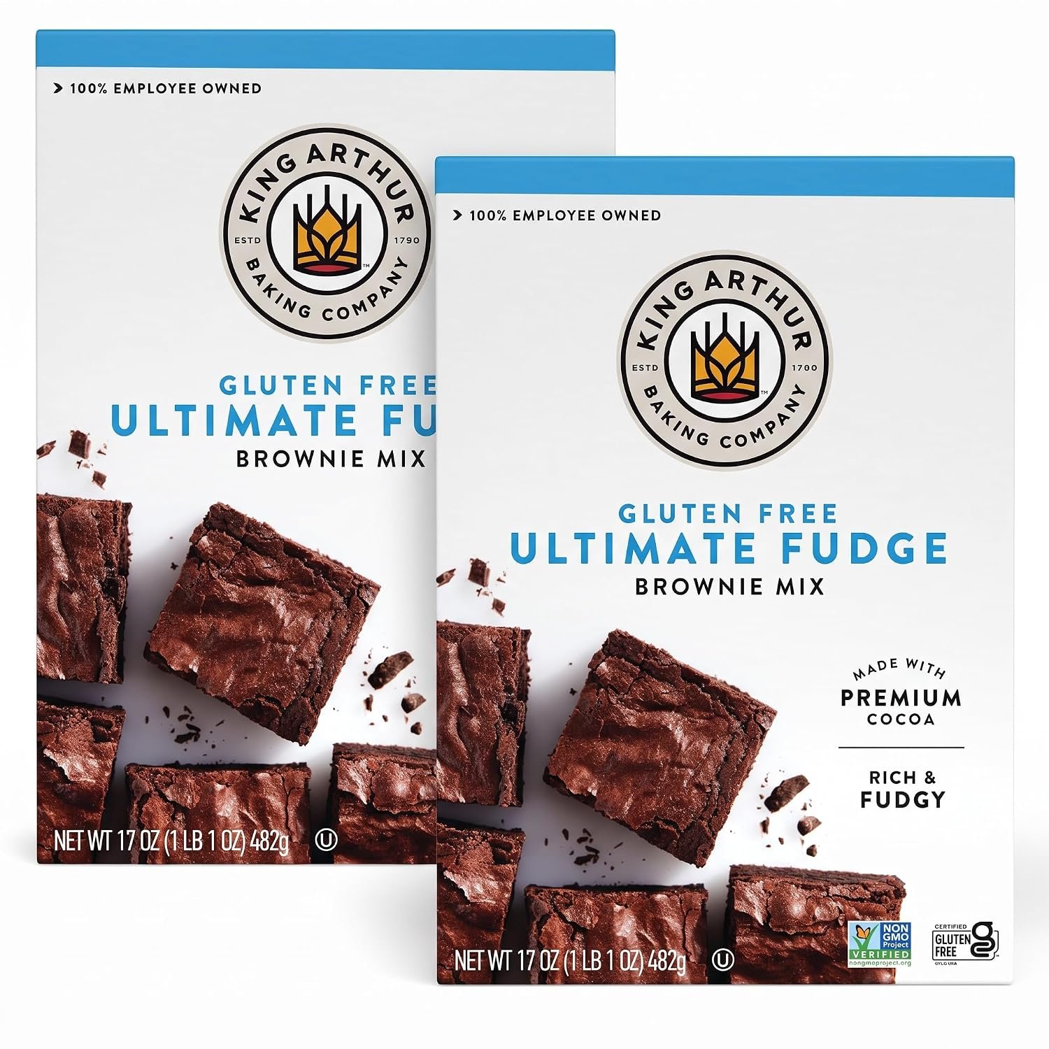 Best halal brownie mix – King Arthur Gluten-Free Fudge Brownie Mix, Certified Gluten-Free,