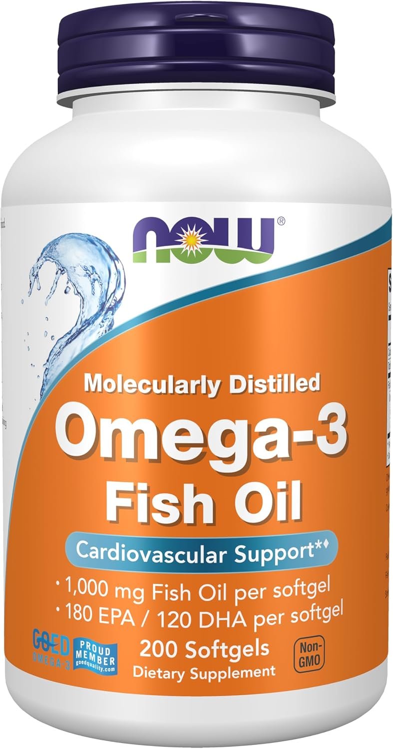 Best halal fish oil – NOW Supplements, Omega-3 180 EPA / 120 DHA,