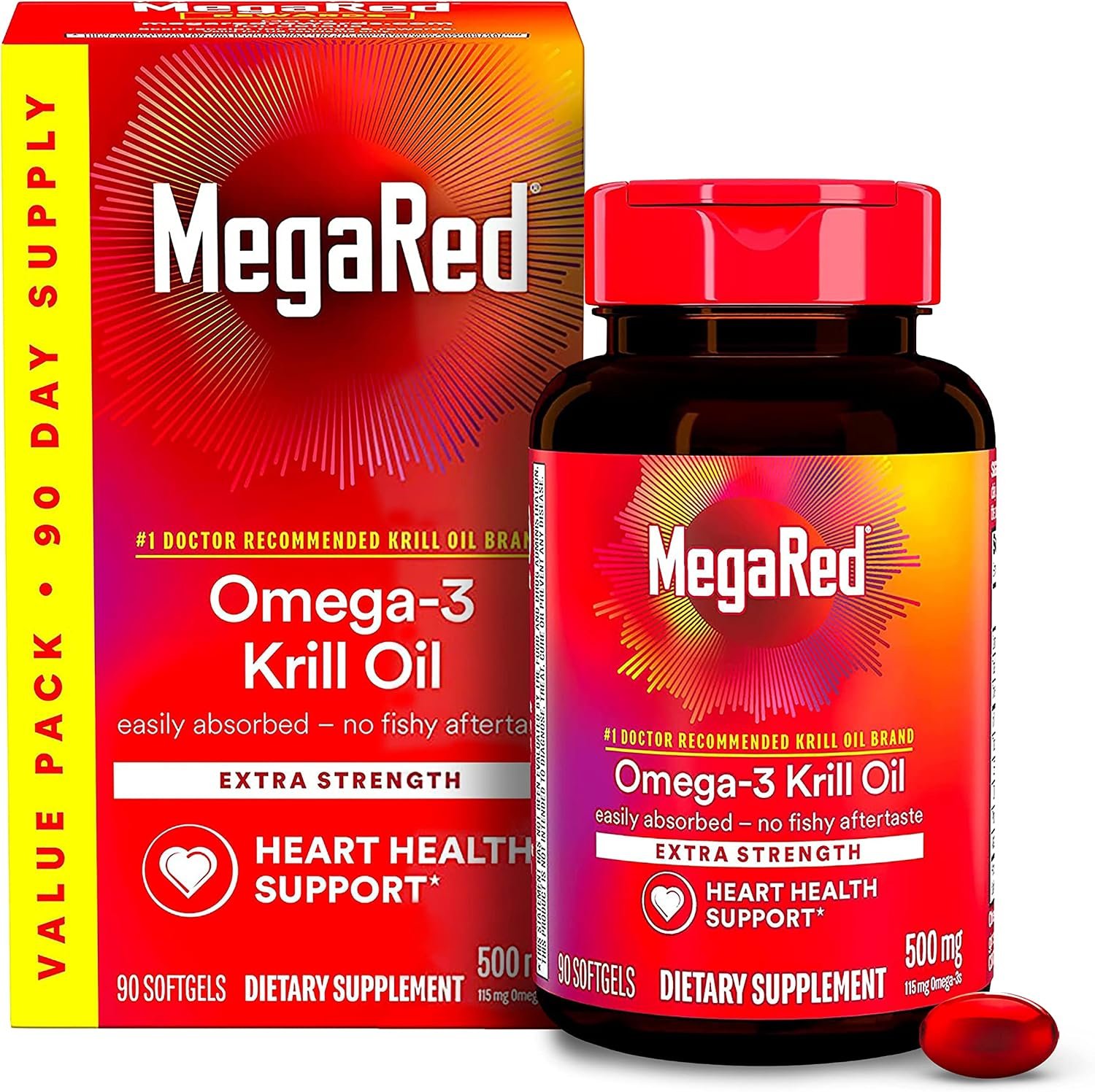 Best halal krill oil – MegaRed Antarctic Krill Oil 500mg Omega 3 Fatty
