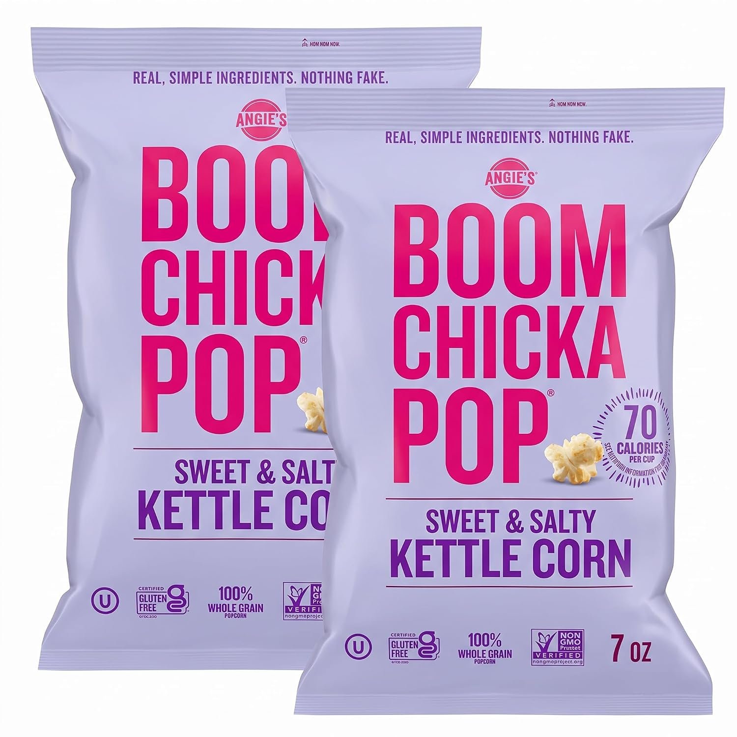 Best halal popcorn – Angie's BOOMCHICKAPOP Sweet and Salty Kettle Corn Popcorn,