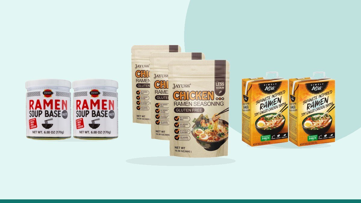 Best halal ramen broth concentrate – JAYUSS Ramen Seasoning Less Sodium Chicken Instant Ramen