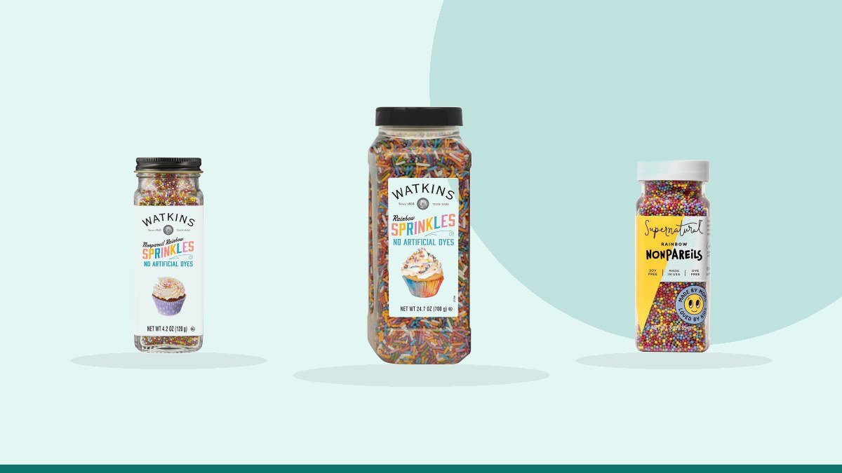 Best halal sprinkles – Watkins Rainbow Decorating Sprinkles, No Artificial Dyes, Perfect