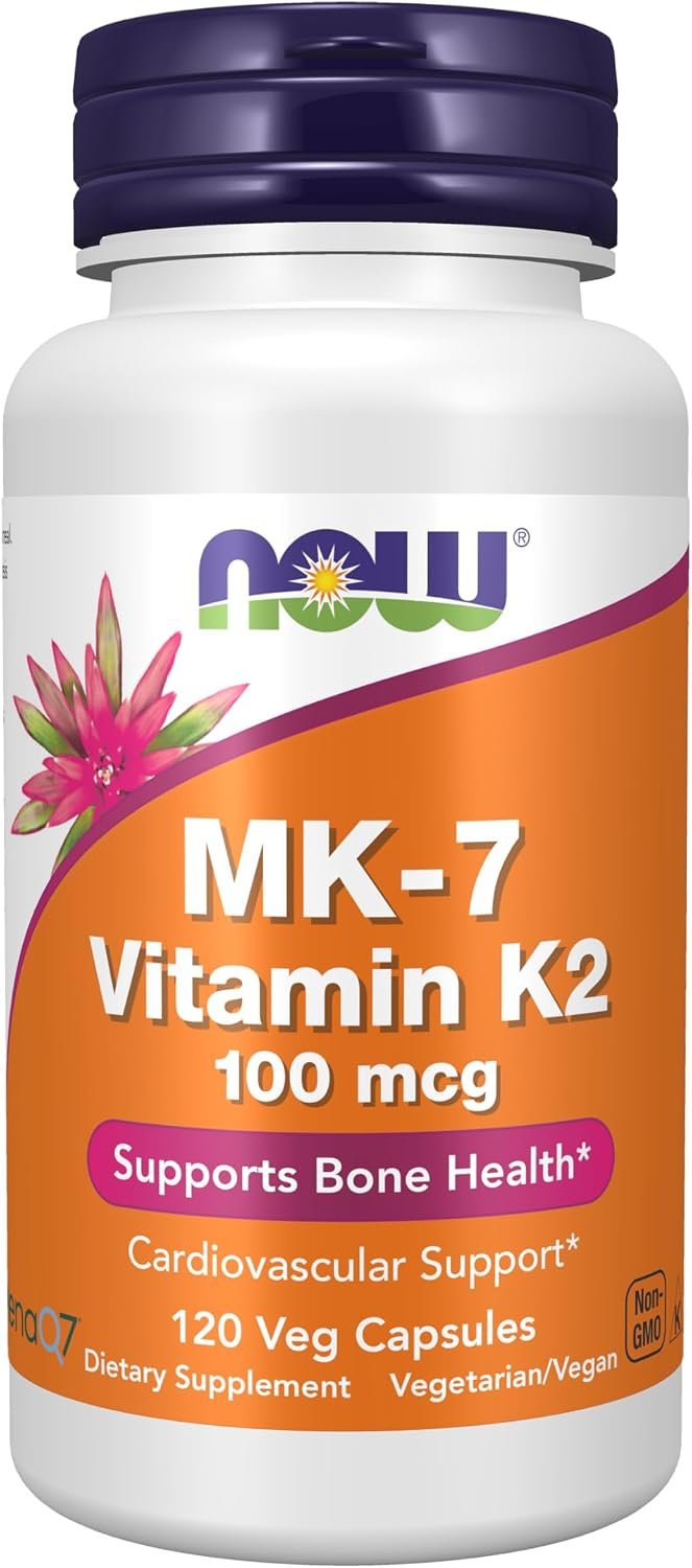 Best halal vitamin k2 – NOW Supplements, MK-7 Vitamin K-2 100 mcg, 120