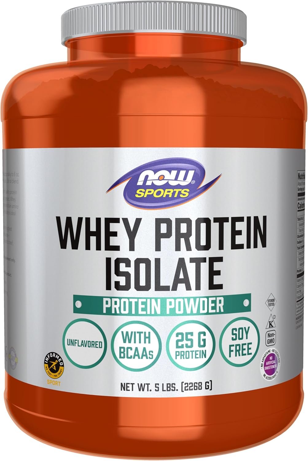 Best halal whey protein – Now Sports, Whey Protein Isolate 24 g with
