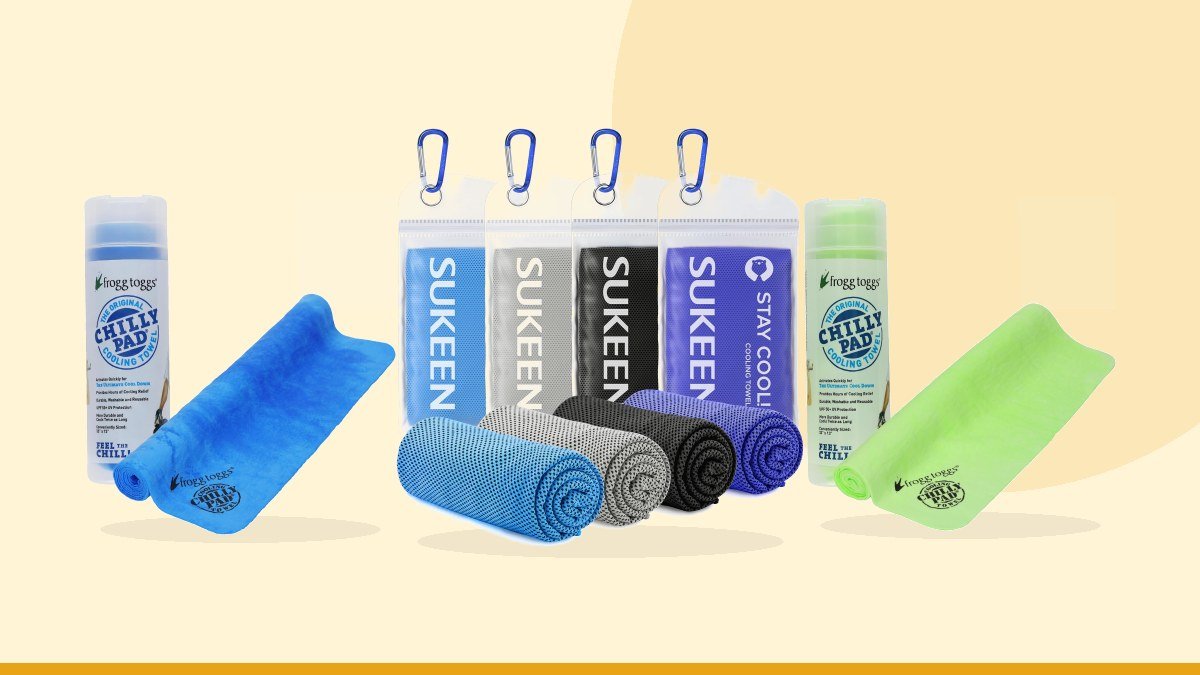 Best instant cooling towel for hajj – Sukeen 4 Pack Cooling Towels (40"x 12"), Cooling