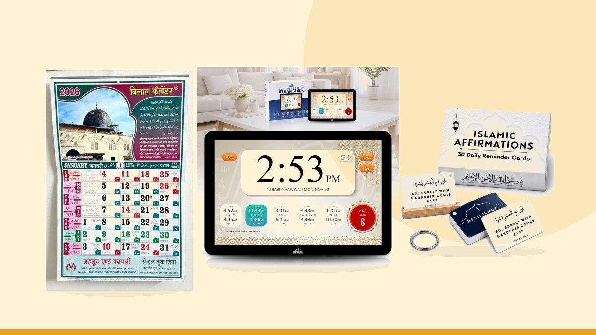 Best islamic calendar – 10" Smart WiFi Digital Azan Clock & Islamic