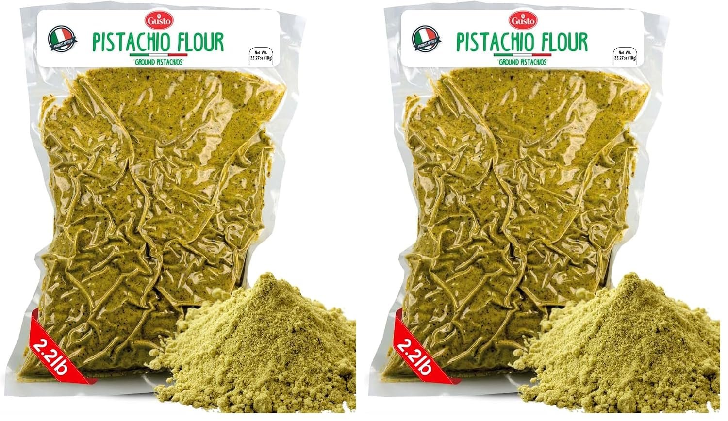 Best pistachio flour – GUSTO ETNA Pistachio Flour, Sicilian Fine Chopped Pistachio