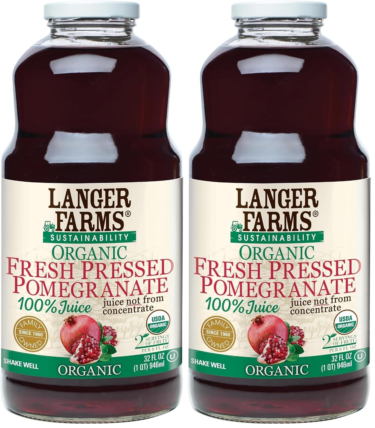 Best pomegranate juice – Langer Farms Organic Pomegranate, 100% Juice, 32 fl