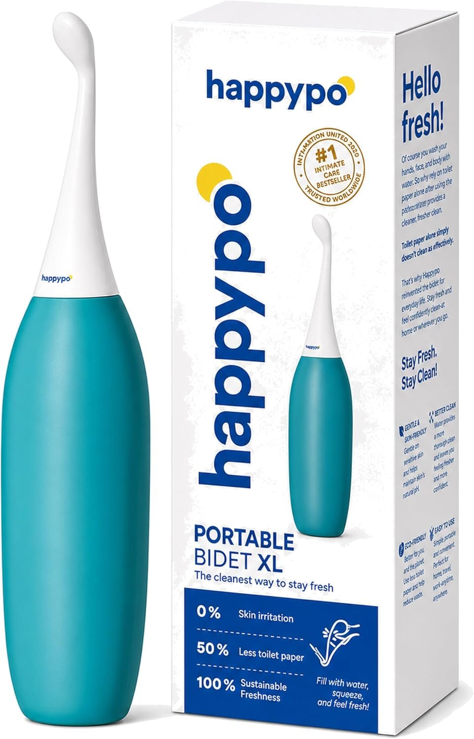 Best portable bidet – HappyPo The Original XL Butt Shower - Portable