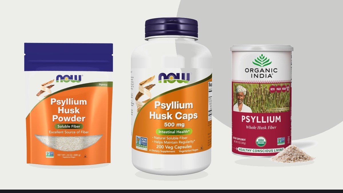 Best psyllium halal fiber supplement – Now Supplements, Psyllium Husk Caps 500mg, Intestinal Health*,