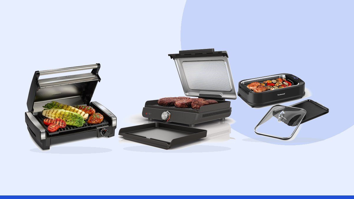 Best smokeless indoor grill – Ninja® Sizzle™ Indoor Grill & Griddle, 14'', 500°F,