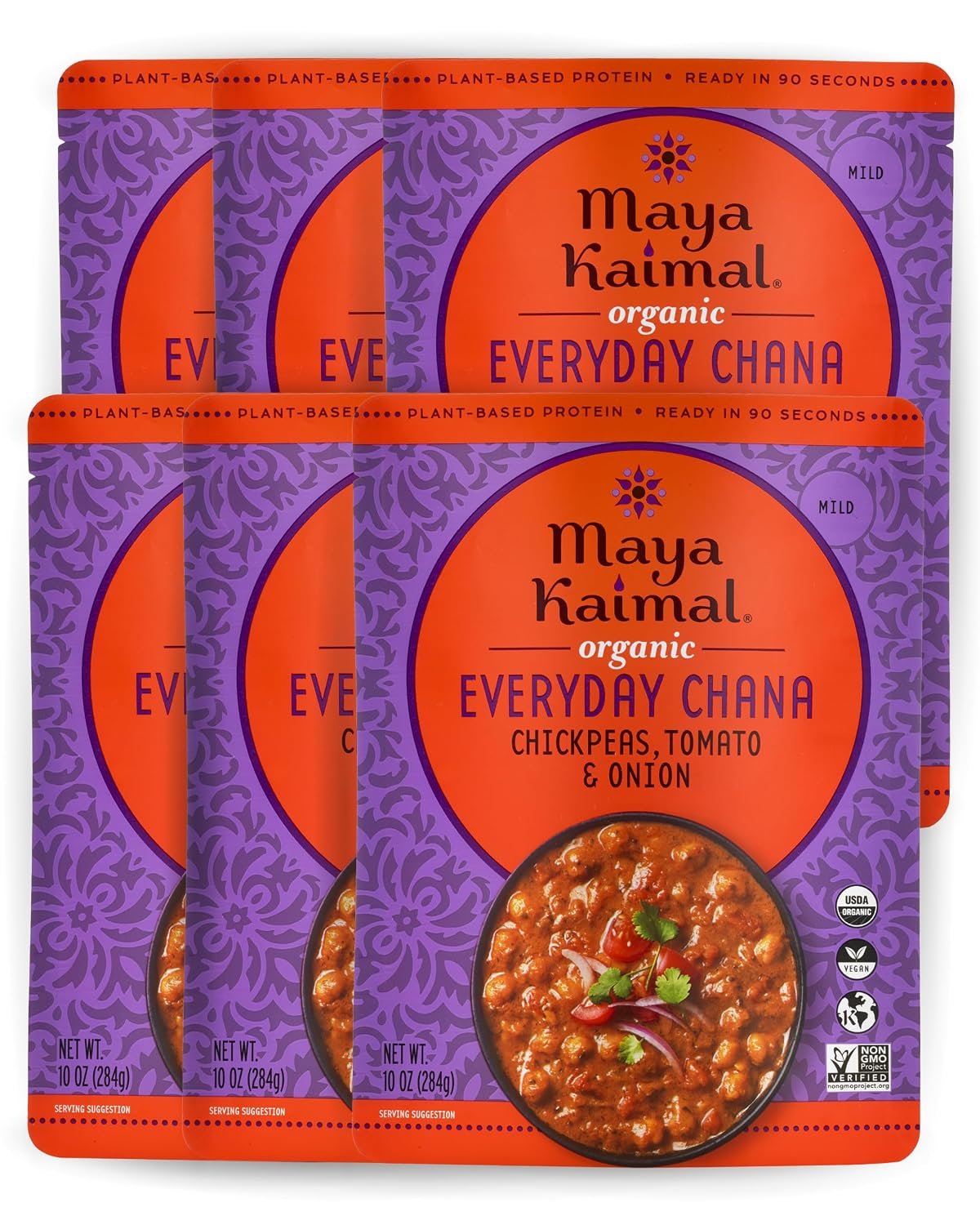 Best spicy chickpeas – Maya Kaimal Organic Indian Everyday Chana - Fully