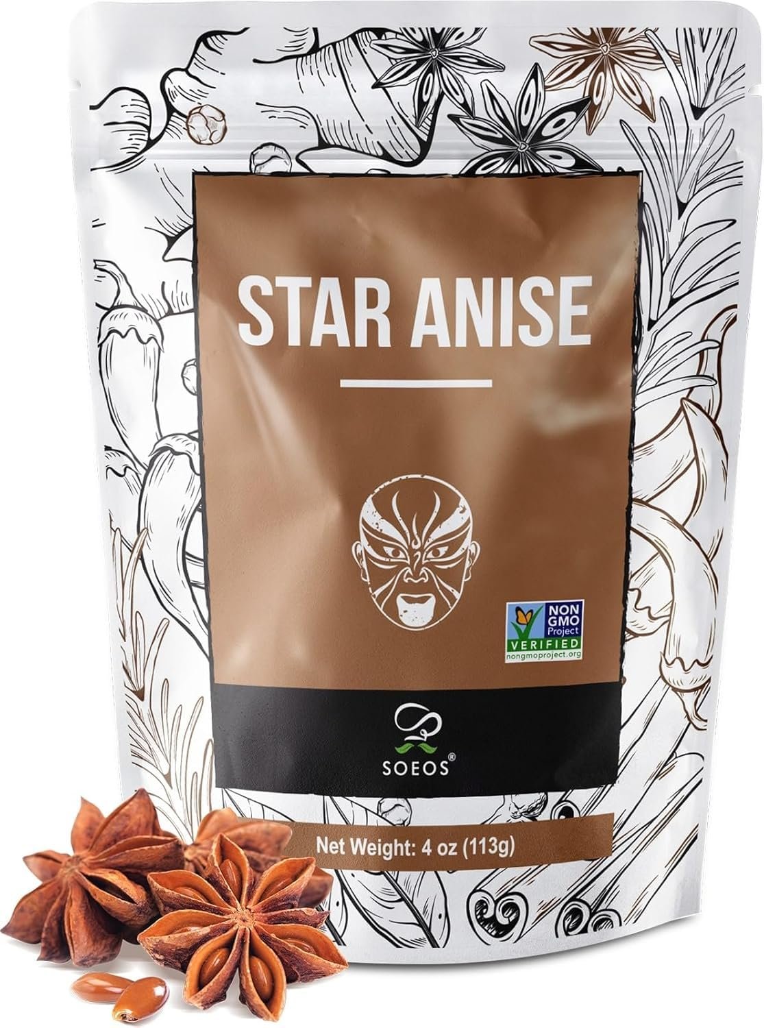 Best star anise – Soeos Star Anise, Star Anise Whole, Anise Seeds,