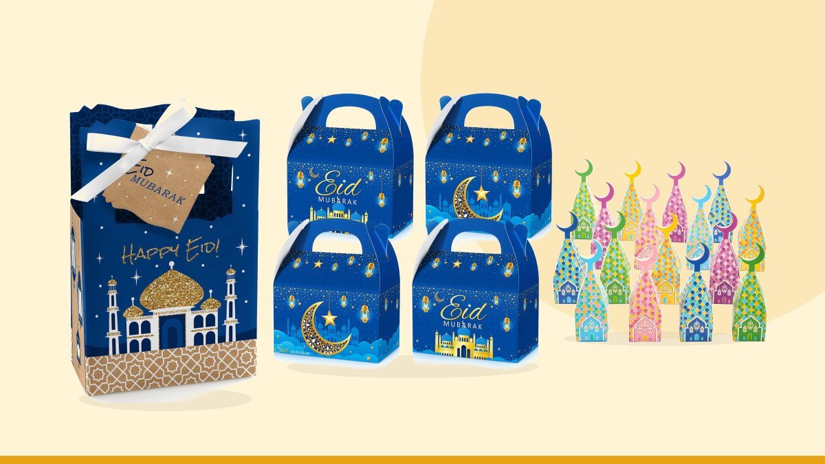 Best sweets eid gift basket – TaoBary 24 Pack Ramadan Treat Boxes Eid Mubarak