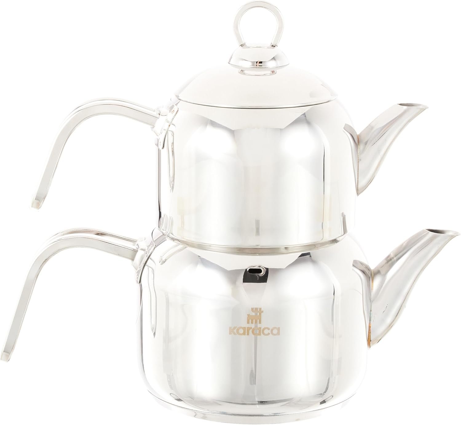 Best turkish tea pot caydanlik – Karaca Manes Mini Turkish Teapot Set - Stainless